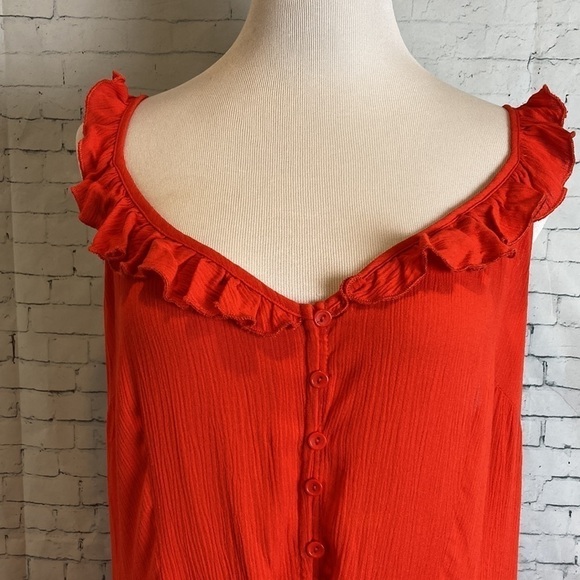 City Chic High Low Tigerlily Ruffle Maxi Dress Size 14 XS Feminine Vacation Sexy - Picture 7 of 15